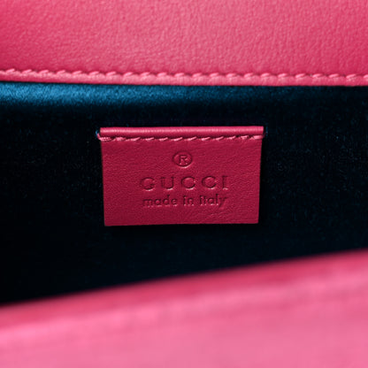 Gucci Velvet Crystal Square G Shoulder Bag Light Raspberry Rose 6 of 16