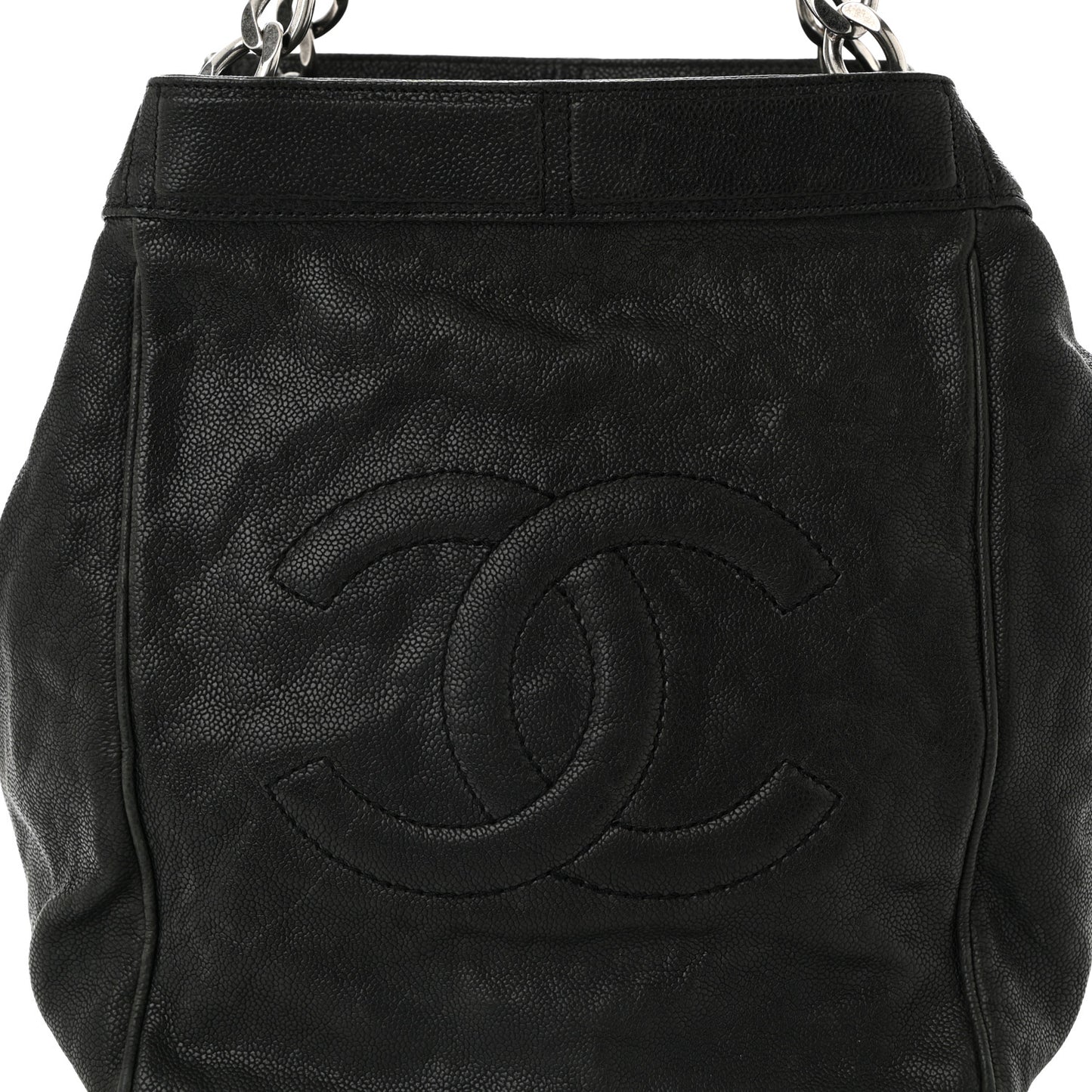 Caviar CC Shoulder Bag Black