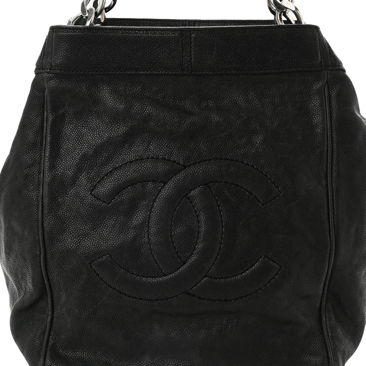 Chanel Caviar CC Shoulder Bag Black 8 of 12