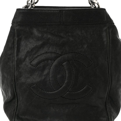 Chanel Caviar CC Shoulder Bag Black 8 of 12
