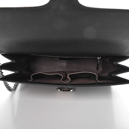 Gucci Moon Calfskin Medium Interlocking G Shoulder Bag Black 5 of 12