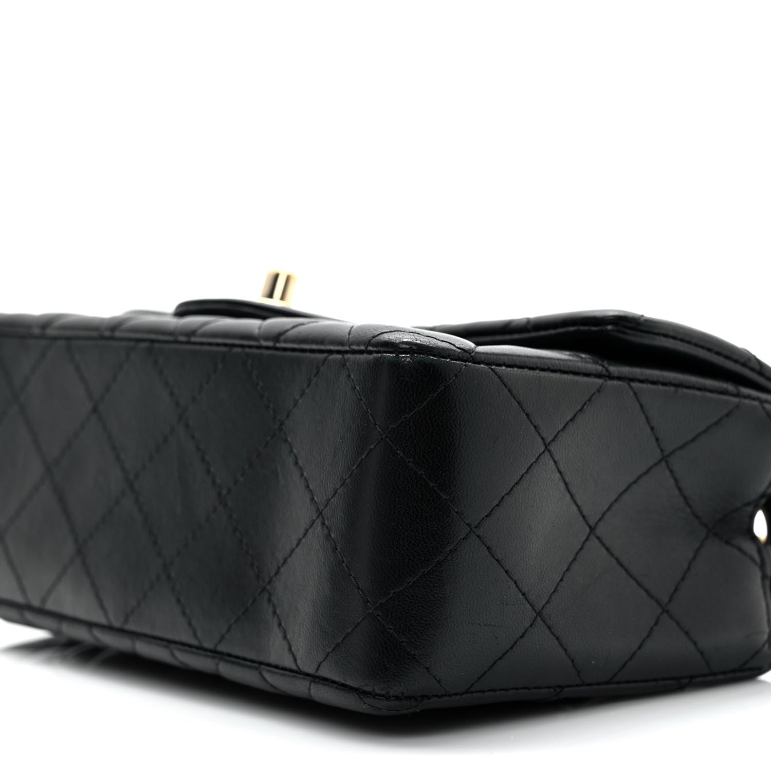 Chanel Lambskin Quilted Mini Rectangular Flap Black 9 of 9