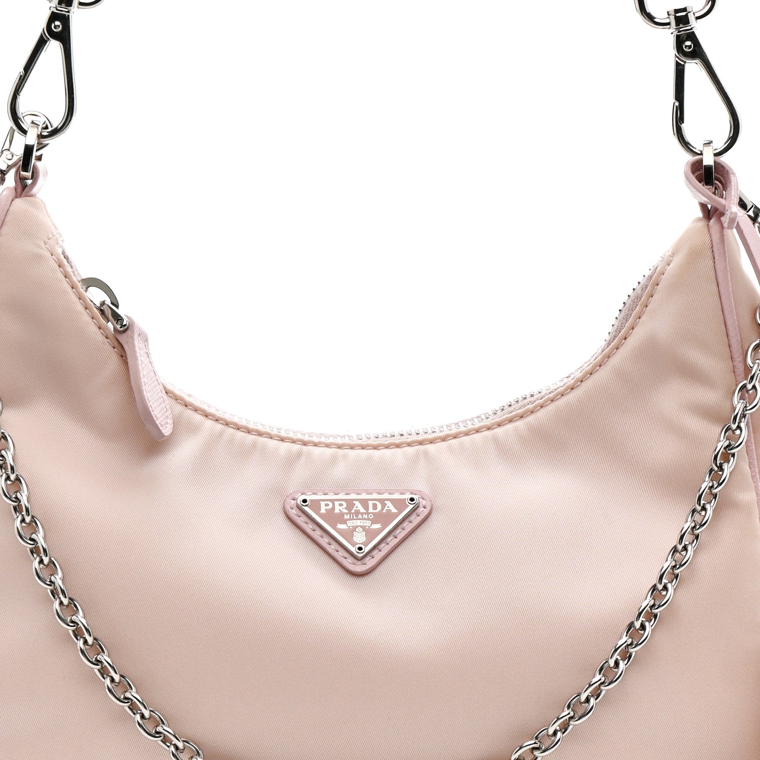 Prada Nylon Re-Edition 2005 Shoulder Bag Alabastro 9 of 14