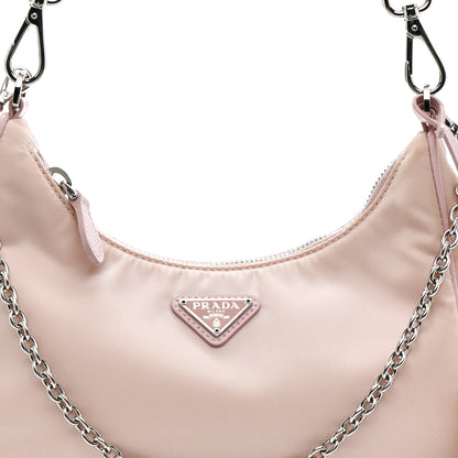 Prada Nylon Re-Edition 2005 Shoulder Bag Alabastro 9 of 14