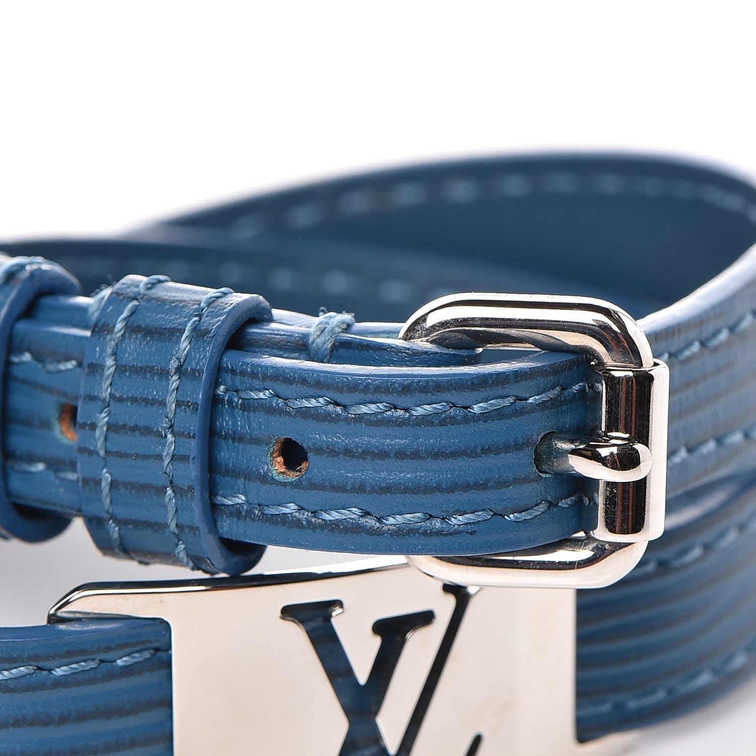 Louis Vuitton Epi Sign It Bracelet Cyan 4 of 8