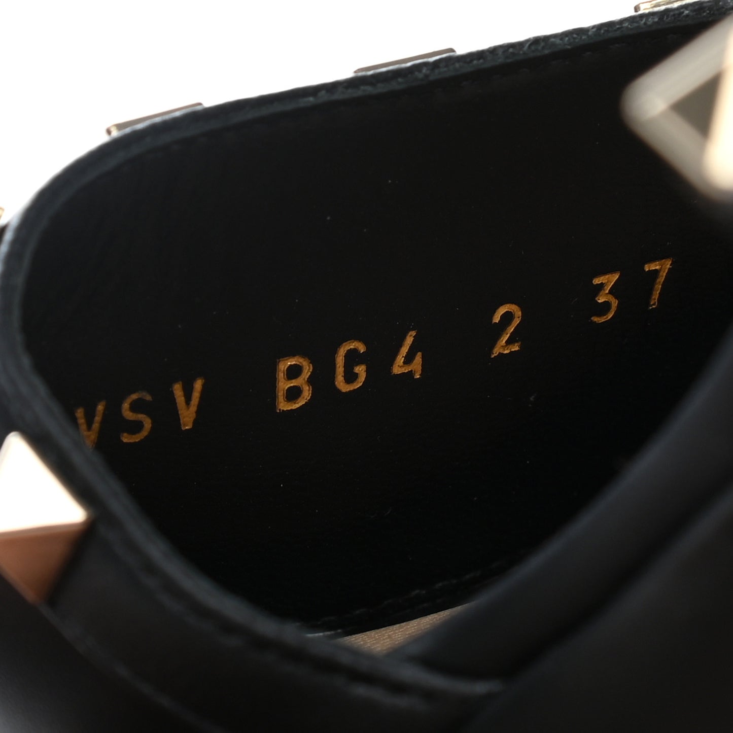 Calfskin Rockstud 35/75mm Platform Sandals 37 Black