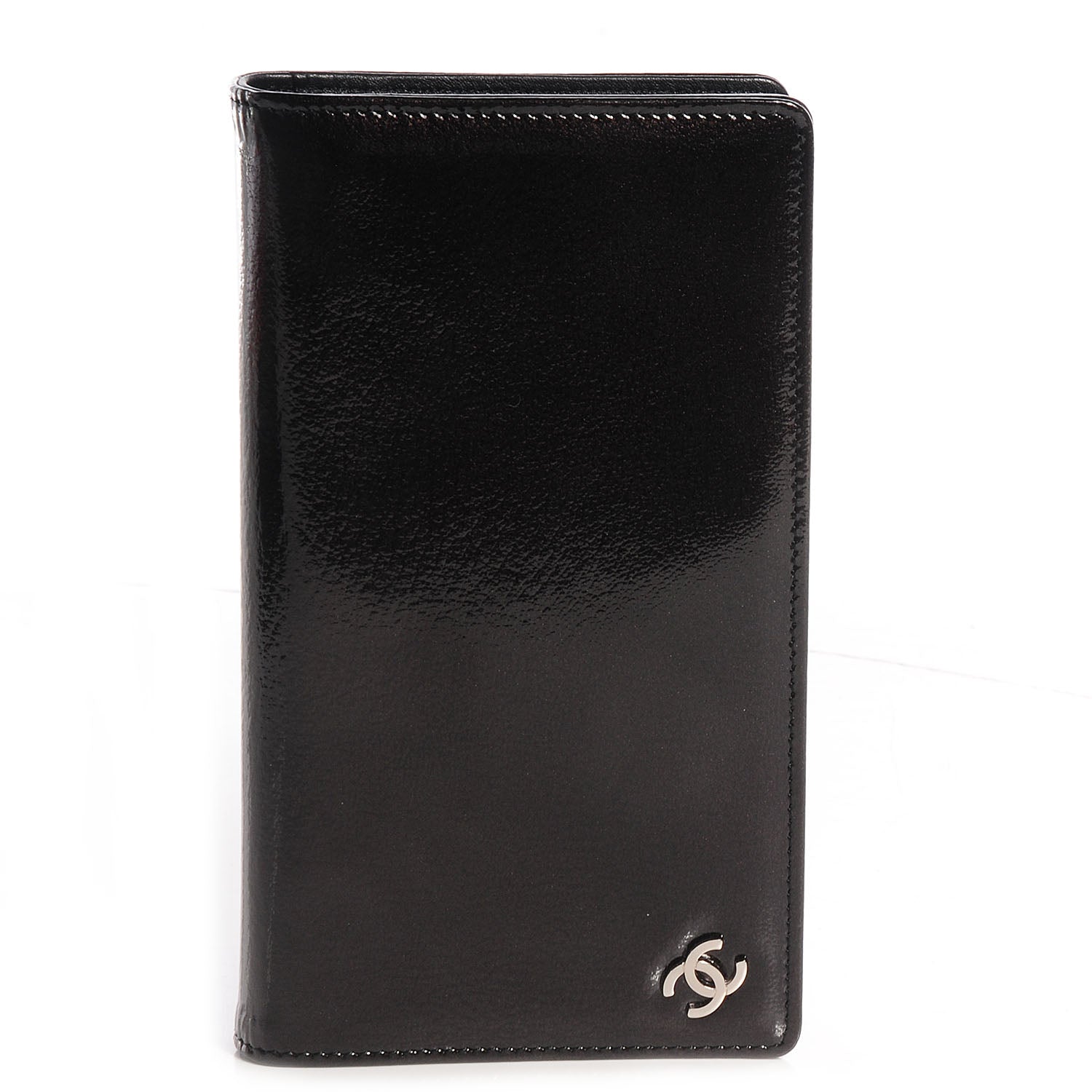 Chanel Patent CC Yen Wallet Black 1 of 9