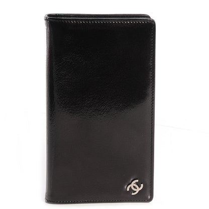Chanel Patent CC Yen Wallet Black 1 of 9