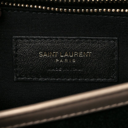 Saint Laurent Calfskin Y Quilted Monogram Toy Loulou Crossbody Bag Dark Beige 8 of 10