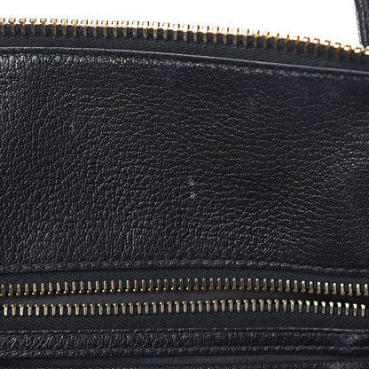 Miu Miu Goatskin Madras Zip Tote Black 10 of 22