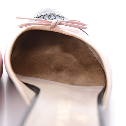 Chanel Lambskin Cap Toe CC Mules 39.5 Pink Black 15 of 17