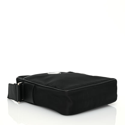 Prada Tessuto Nylon Saffiano Pocket Messenger Shoulder Bag Black 4 of 15