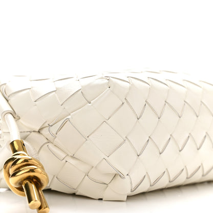 Bottega Veneta Nappa Intrecciato Metallic Knot Mini Loop Camera Bag Bone 8 of 9