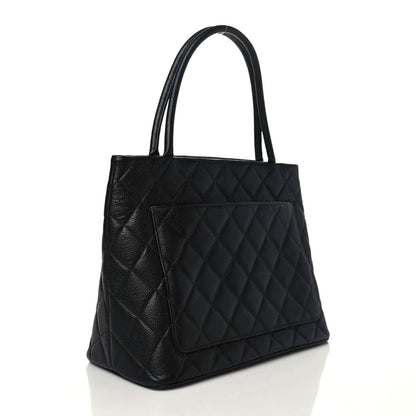 Chanel Caviar Quilted Medallion Tote Black 3 of 9