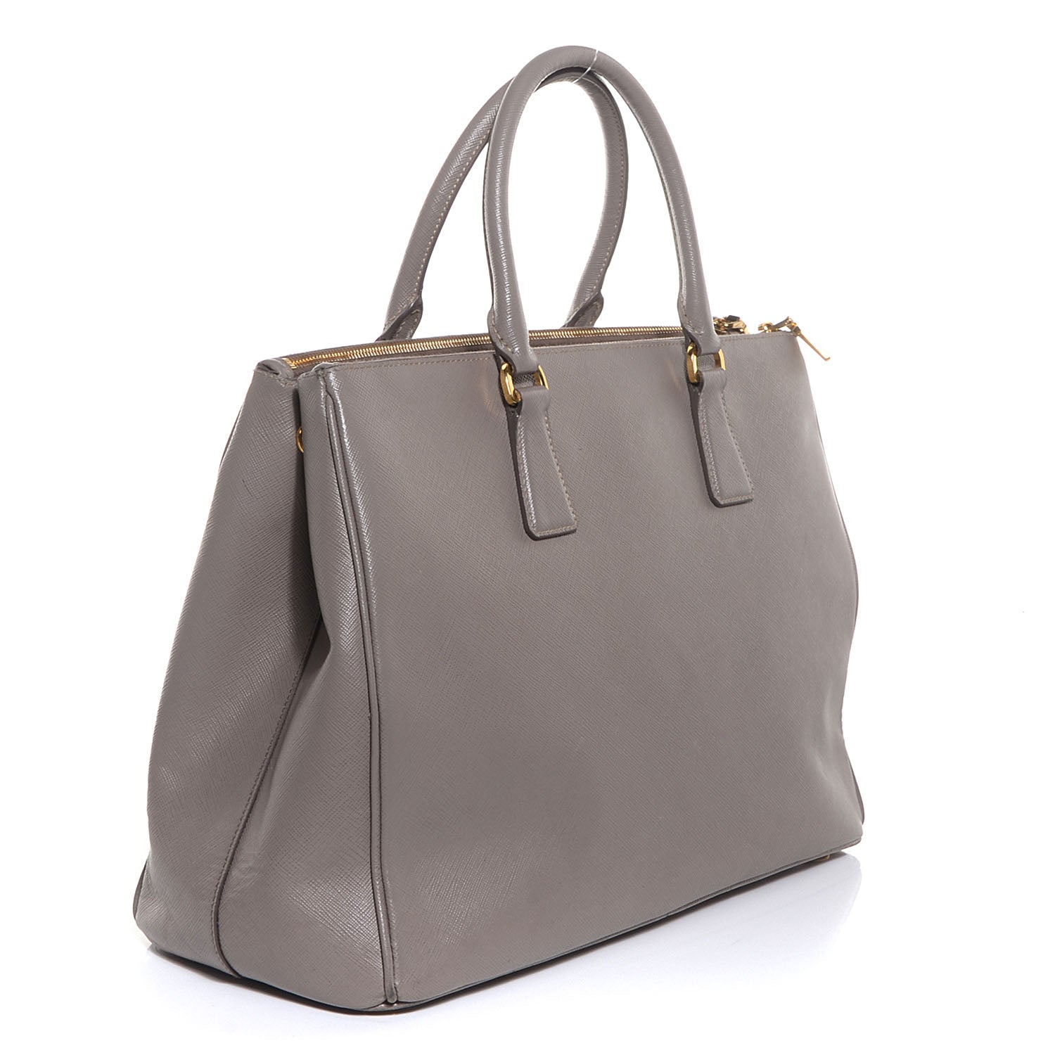 Prada Saffiano Lux Large Double Zip Tote Argilla 3 of 11