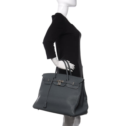 Hermes Togo Birkin 40 Bleu Orage 2 of 17