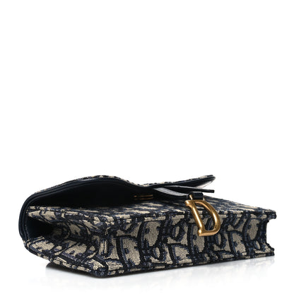 Christian Dior Oblique Saddle Belt Bag Blue 4 of 10