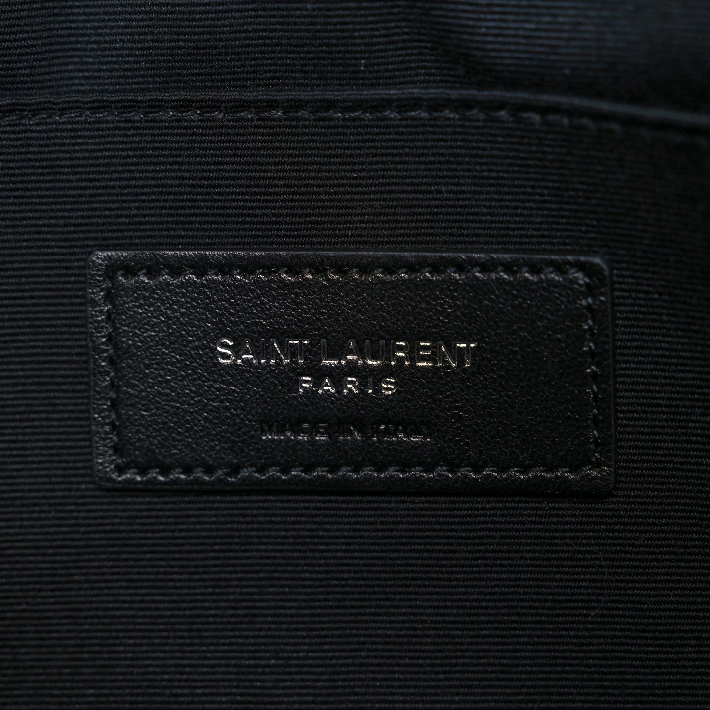 Calfskin Matelasse Chevron Monogram Document Holder Black