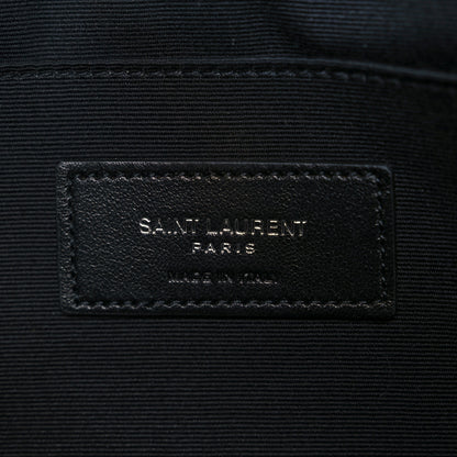 Saint Laurent Calfskin Matelasse Chevron Monogram Document Holder Black 6 of 9