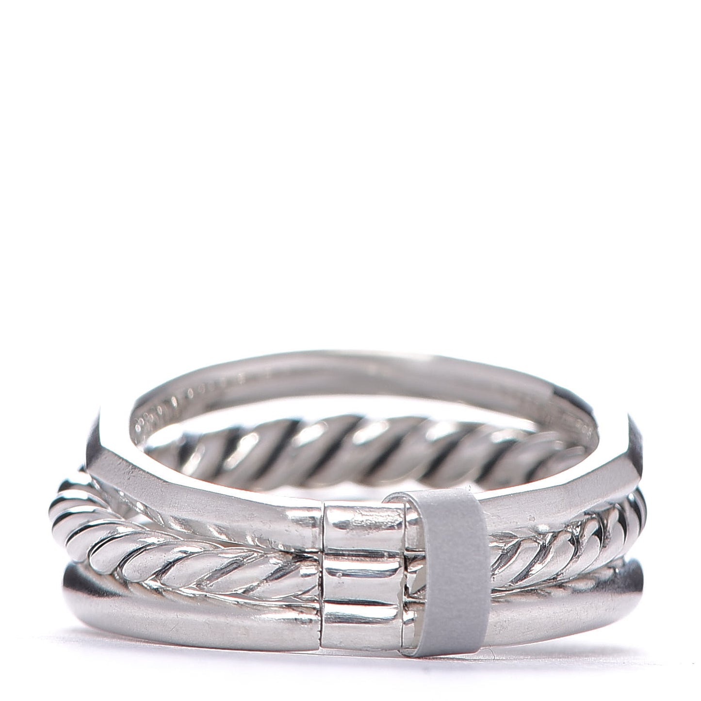 Sterling Silver Diamond 9mm Stax Narrow Ring 54 7