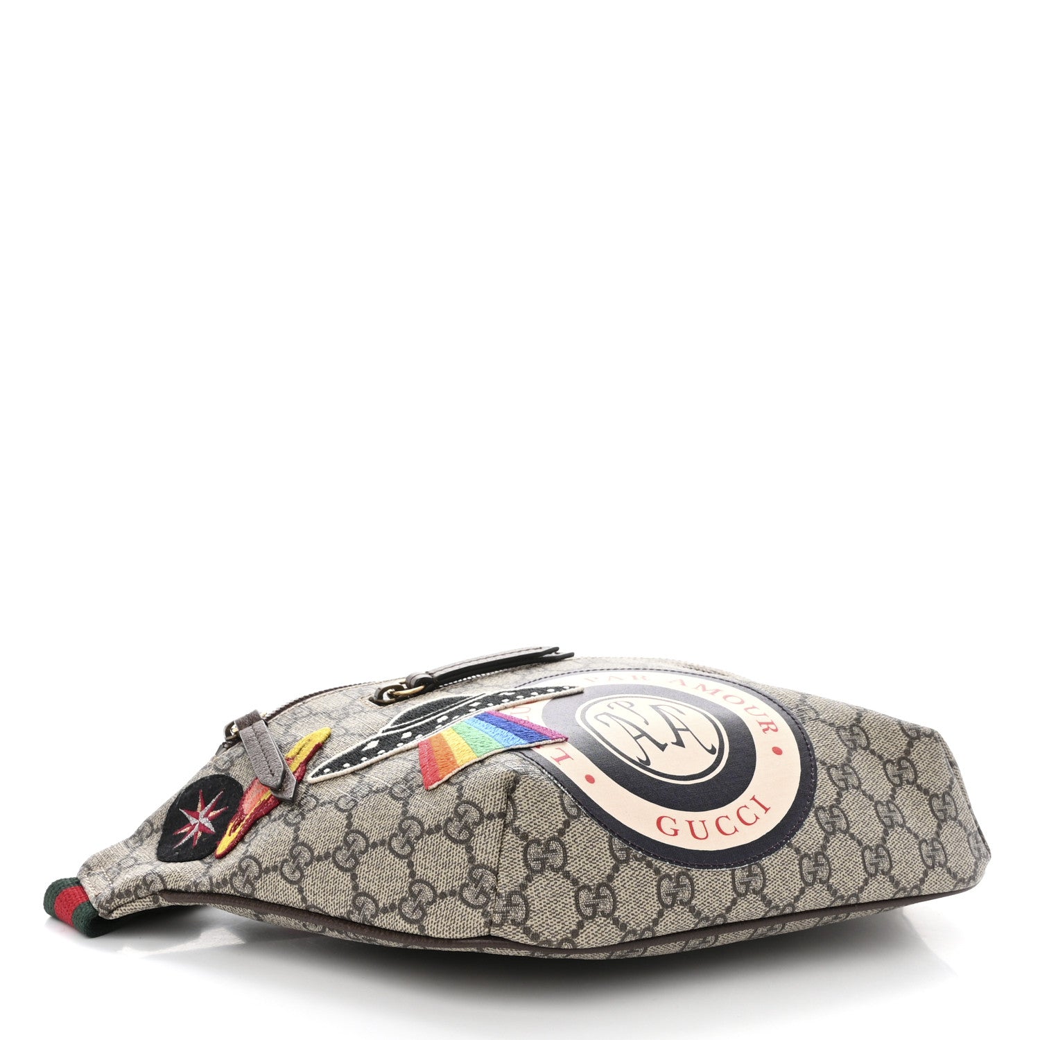 Gucci GG Supreme Monogram Courrier Belt Bag Beige New Acero 4 of 10