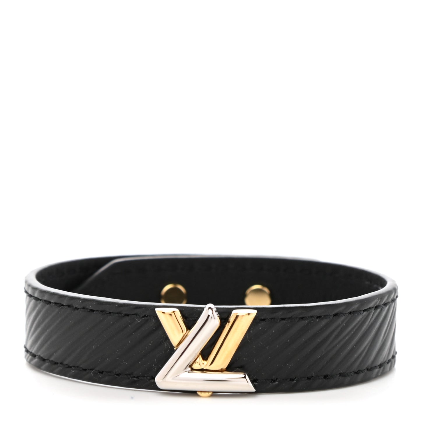 Epi Twist It Bracelet 17 Black