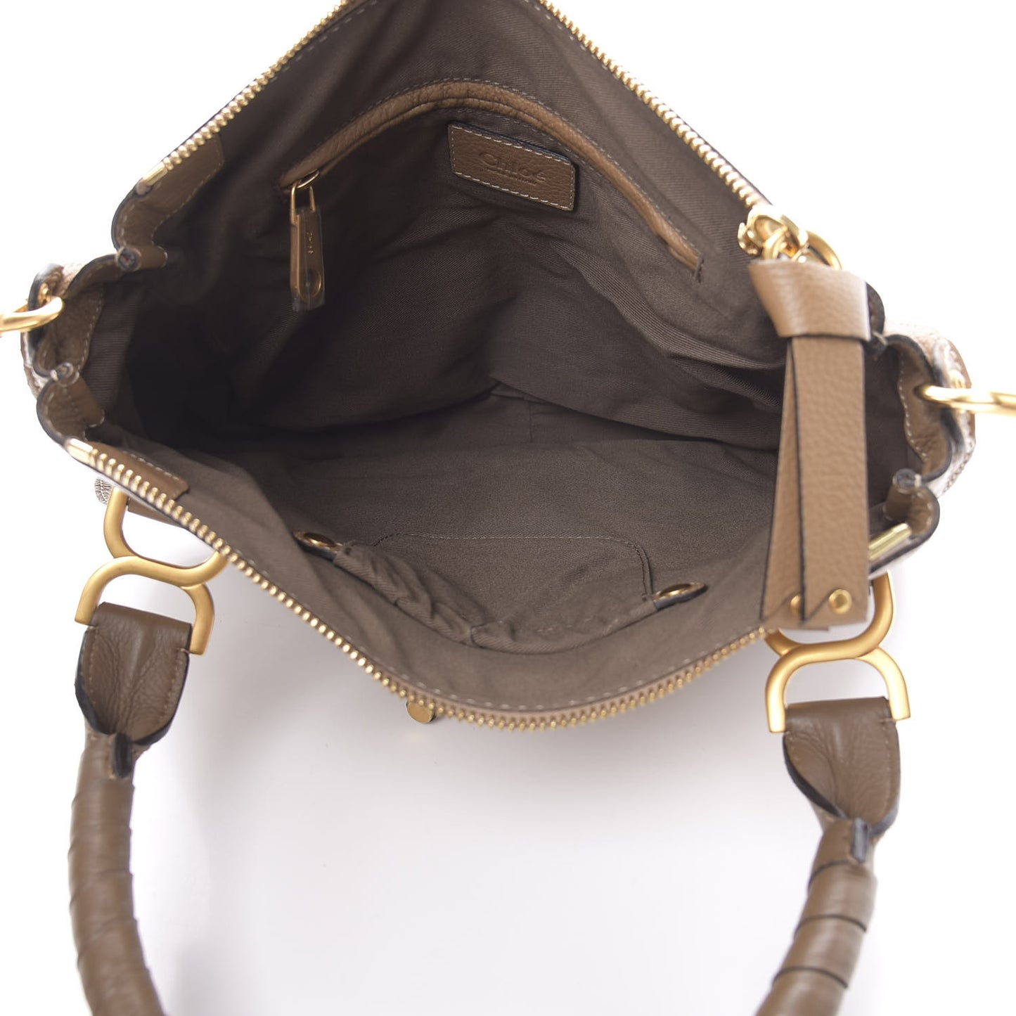 Calfskin Small Marcie Satchel Nut