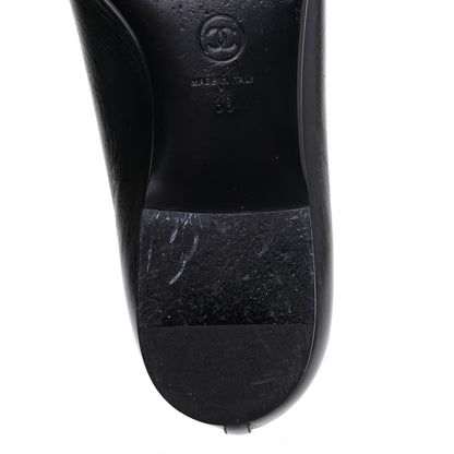 Chanel Lambskin CC Loafers 39 Black 15 of 19