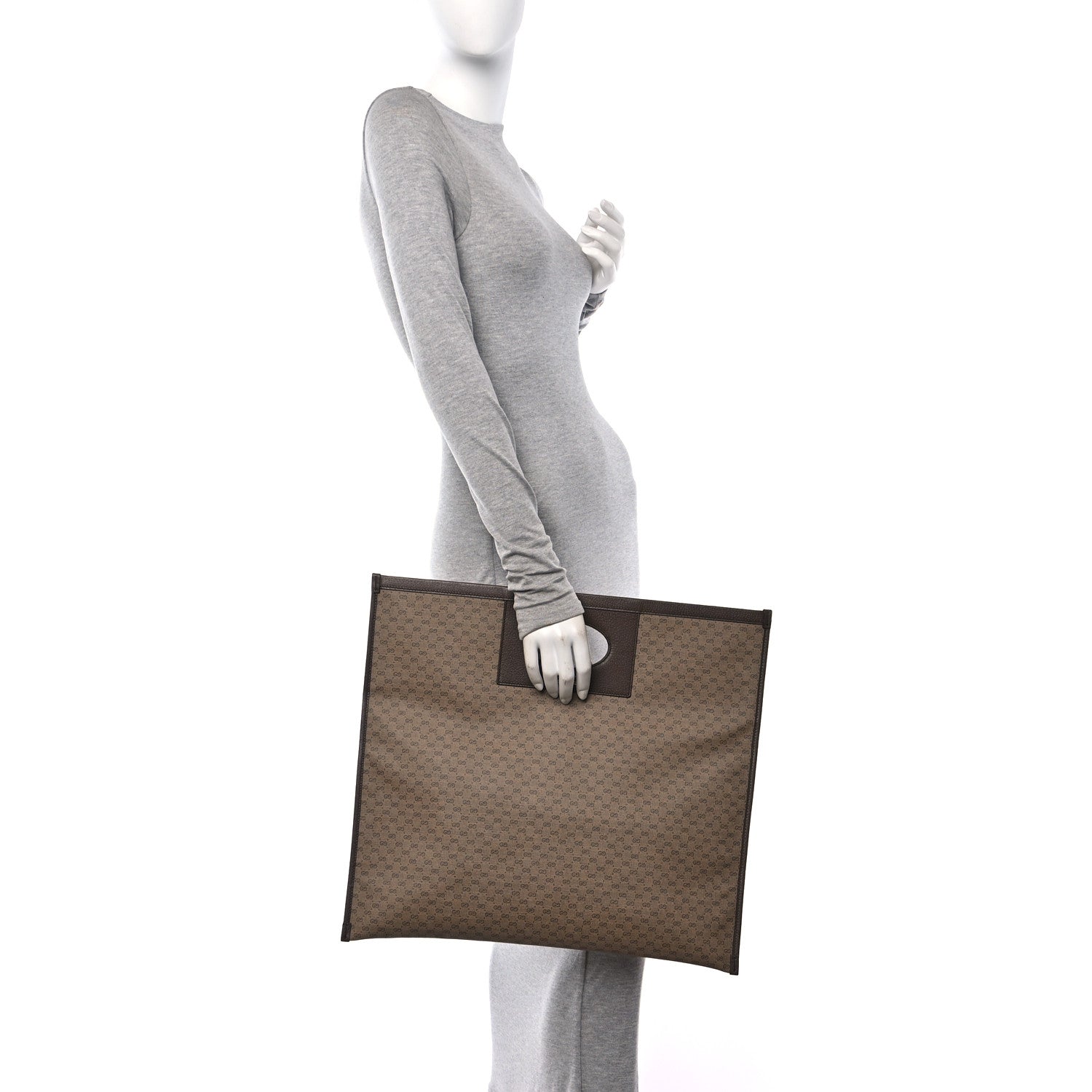 Gucci Mini Vintage GG Supreme Monogram Slip Handle Tote Beige New Acero 2 of 10