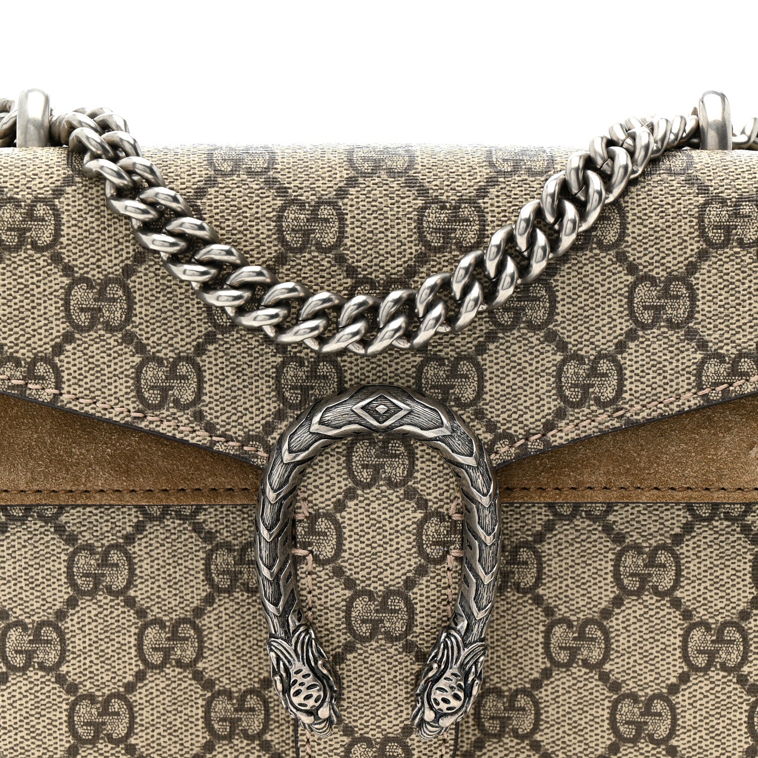 Gucci GG Supreme Monogram Mini Dionysus Shoulder Bag Taupe 8 of 14
