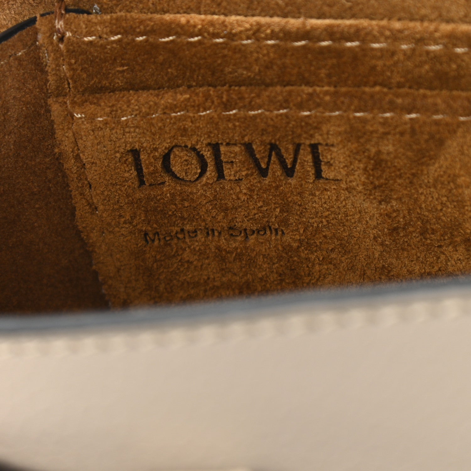 Loewe Pebble Grain Calfskin Mini Gate Dual Bag Light Oat 6 of 9