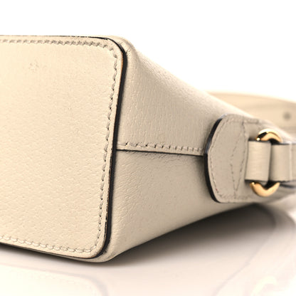 Gucci Textured Dollar Calfskin Web Small Ophidia Dome Shoulder Bag Mystic White 10 of 12