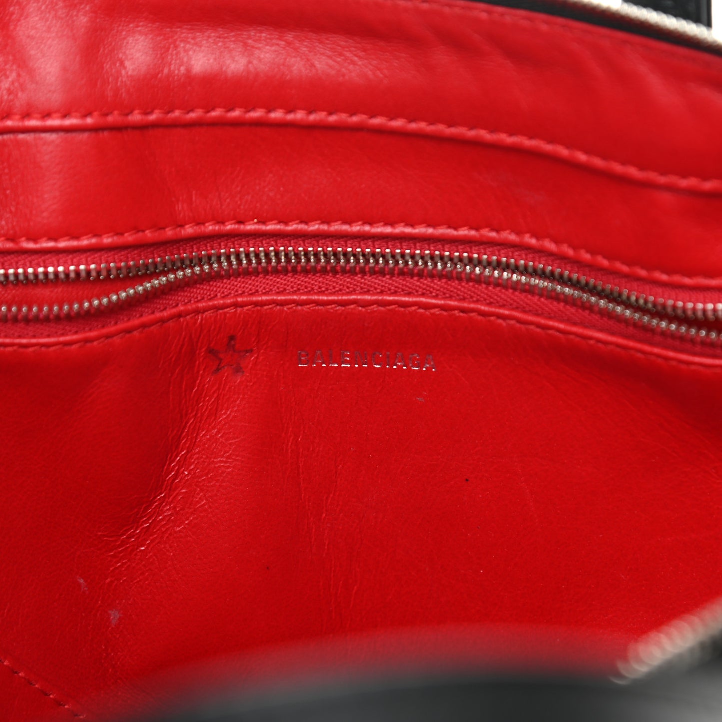 Calfskin XS Triangle Chain Duffle Black