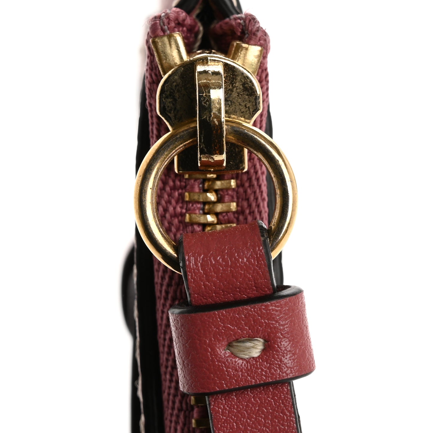 Grained Shiny Calfskin Small Darryl Coin Purse Faded Rose