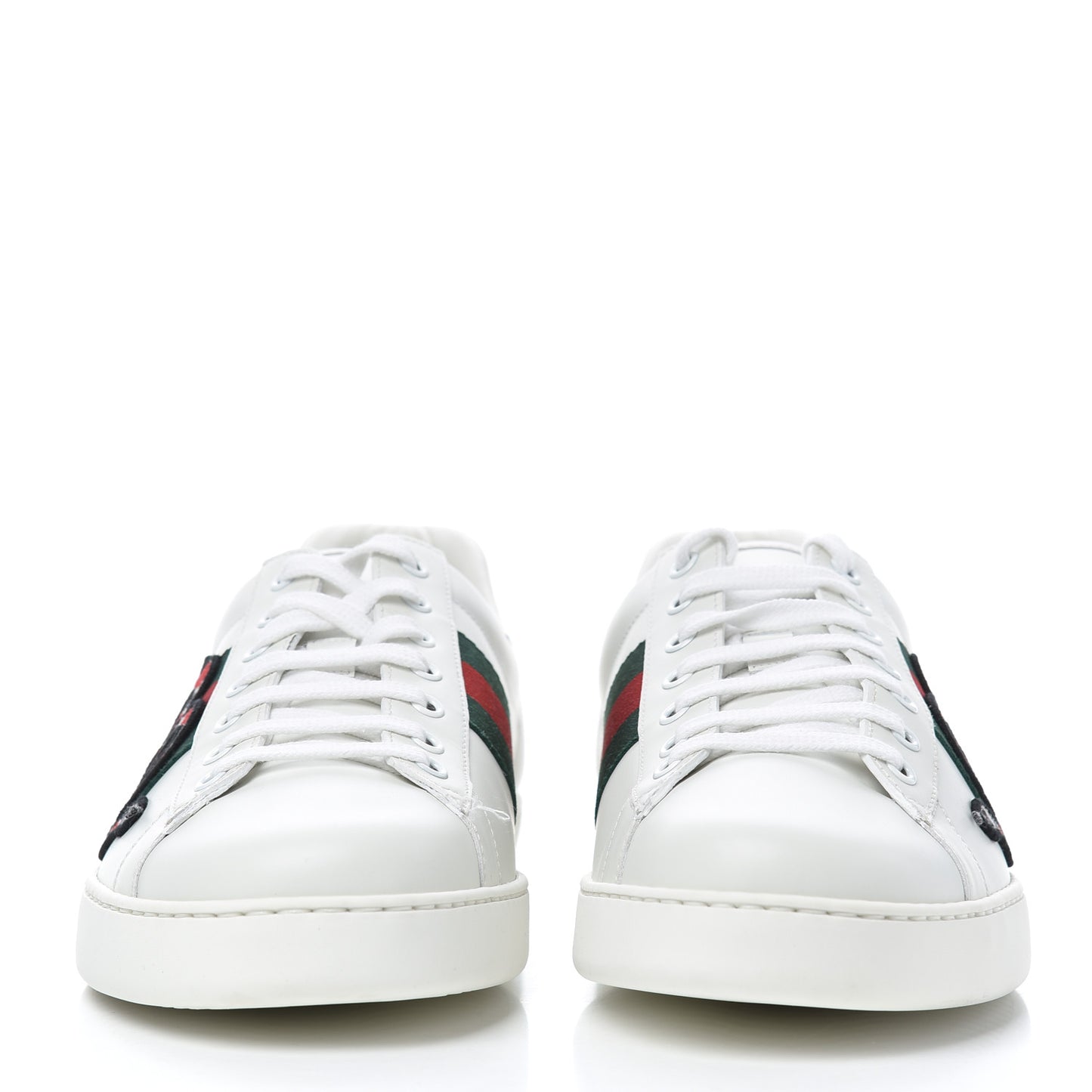 Calfskin Ayers Kingsnake Embroidered Mens Ace Sneakers 11 Green Red