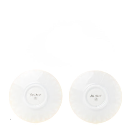 Hermes Porcelain Soleil d'Hermes Coffee Cup and Saucer Set Of 2 5 of 10