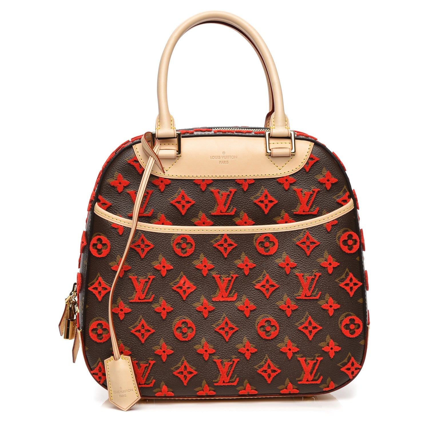 Louis Vuitton Monogram Tuffetage Deauville Cube Red 1 of 7