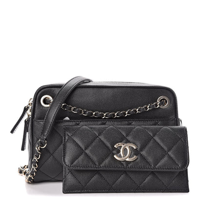 Chanel Caviar Quilted Small In & Out Camera Case Black 1 of 11
