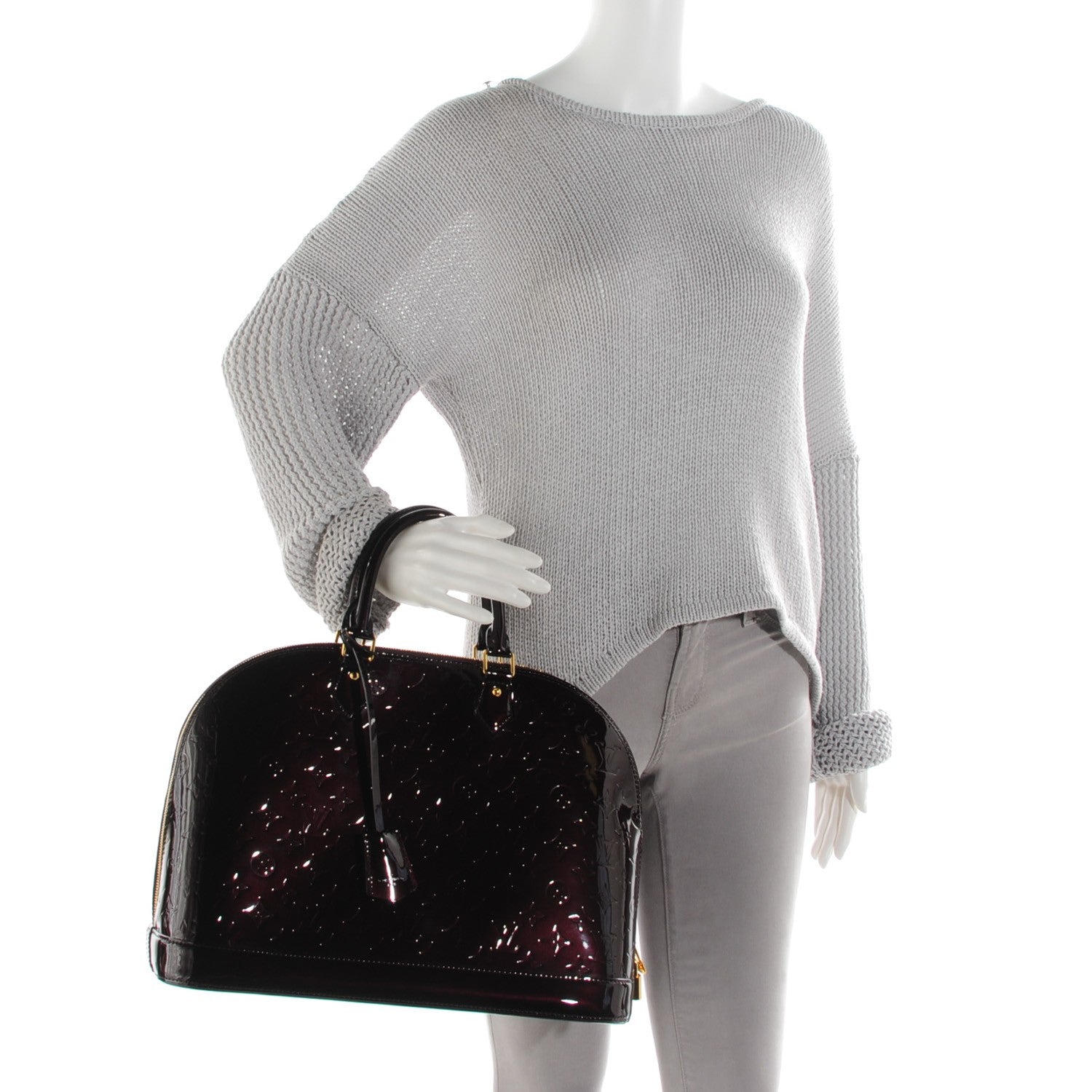 Louis Vuitton Vernis Alma GM Amarante 2 of 8