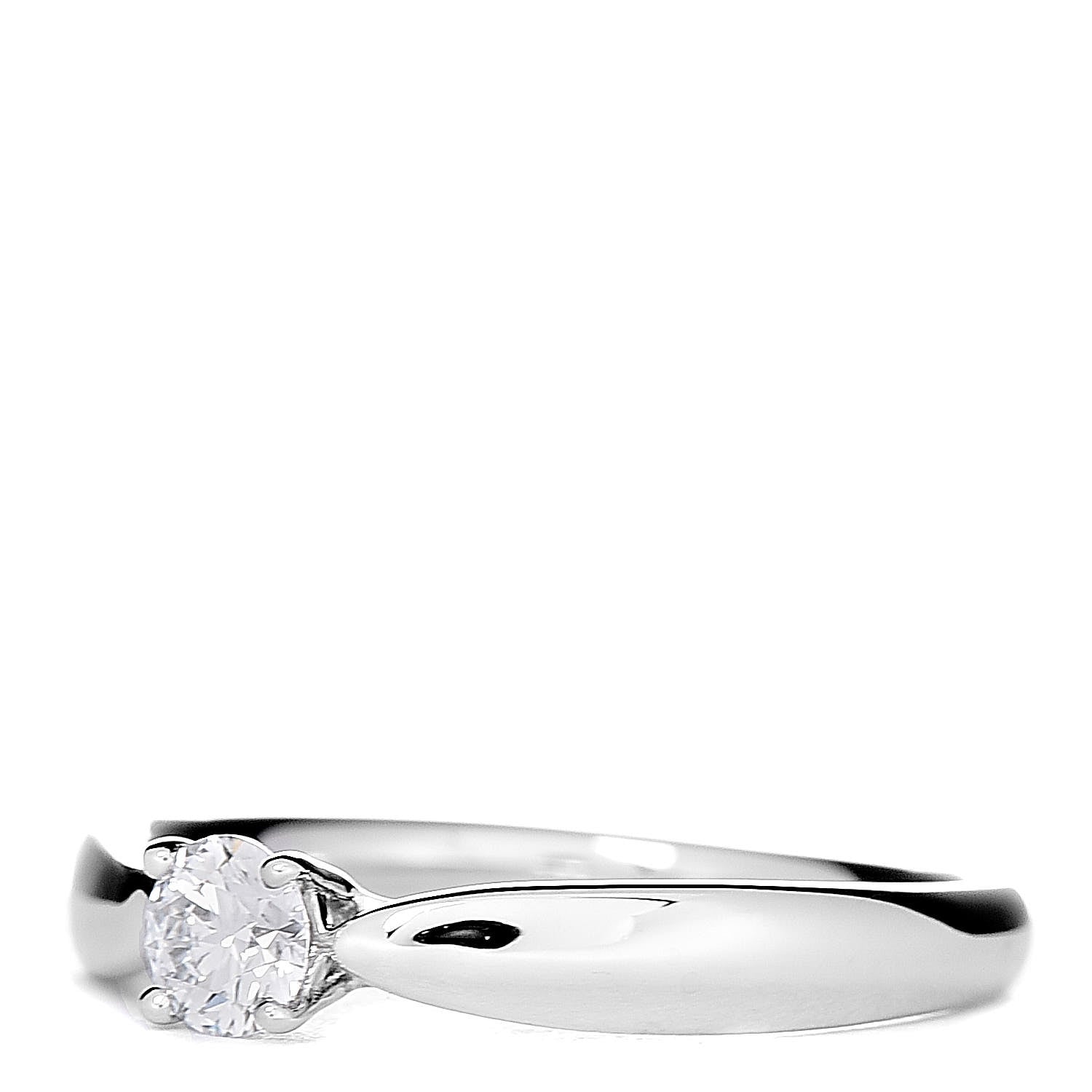 Tiffany Platinum Diamond .19ct Harmony Solitaire Engagement Ring 48 4.5 3 of 9
