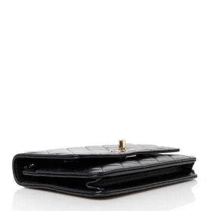 Chanel Lambskin Quilted Trendy CC Wallet On Chain WOC Black 4 of 13