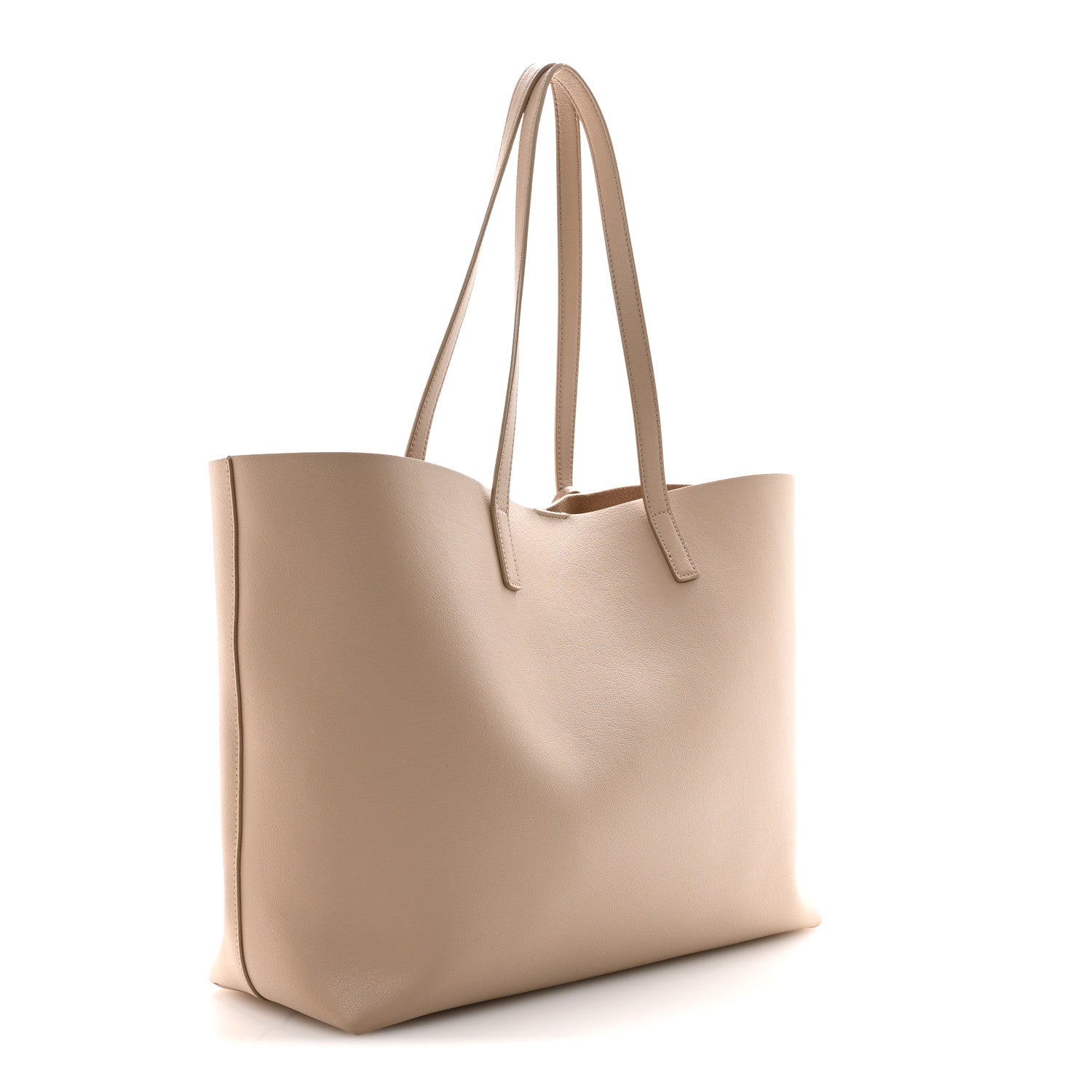 Saint Laurent Calfskin Large Shopping Tote Dark Beige 4 of 12