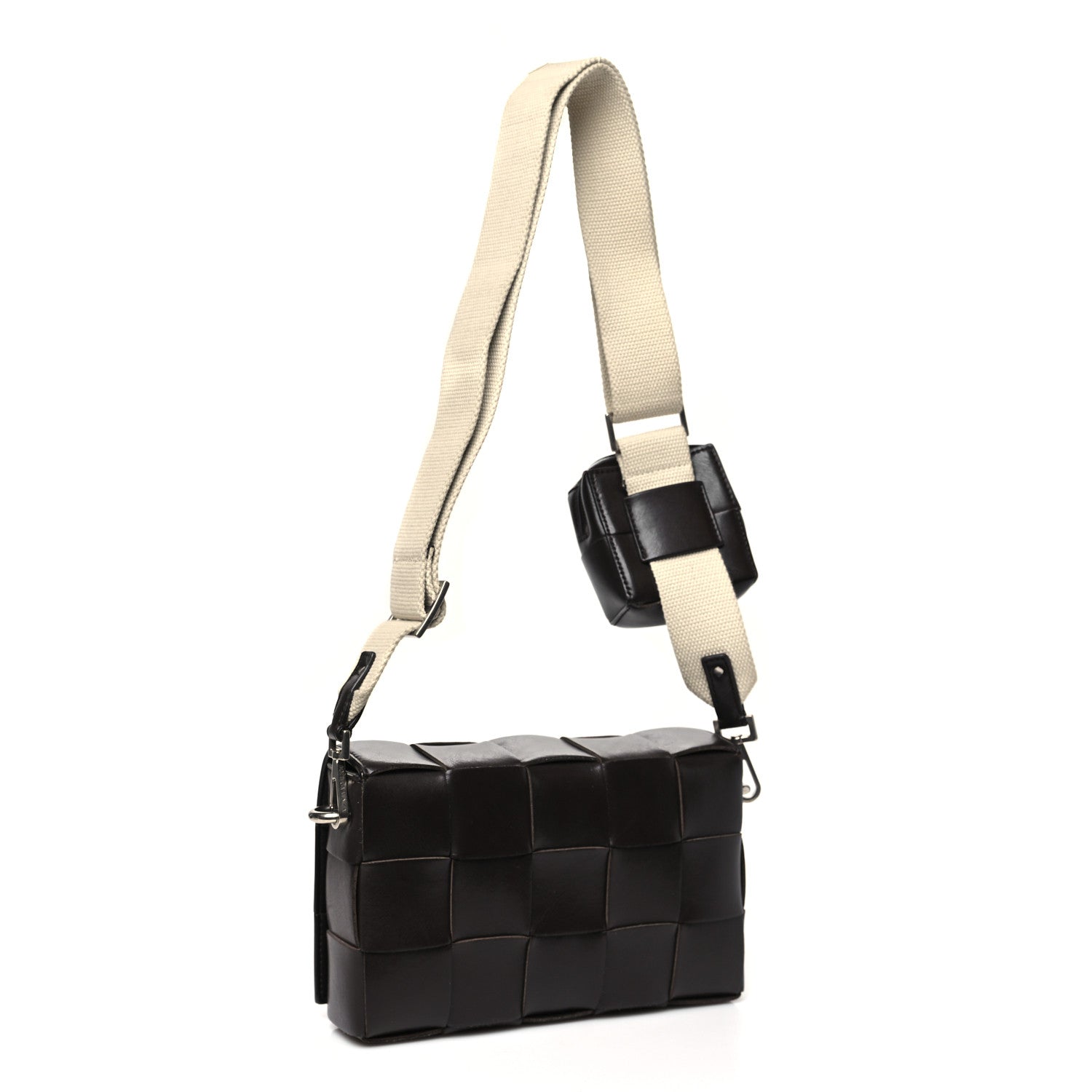Bottega Veneta Calfskin Maxi Intrecciato Versatile Cassette Bag Brown 3 of 10