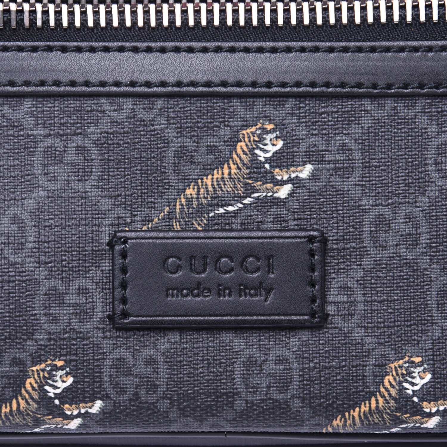 Gucci Soft GG Supreme Monogram Tigers Belt Bag Black Multicolor 10 of 12