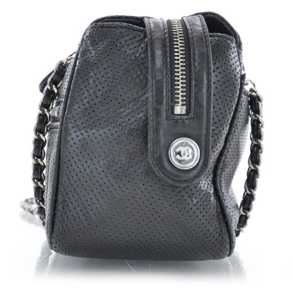 Chanel Calfskin Perforated 50's Tote Black 4 of 9