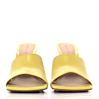 Bottega Veneta Lambskin Stretch Mule Sandals 39 Pear 2 of 7