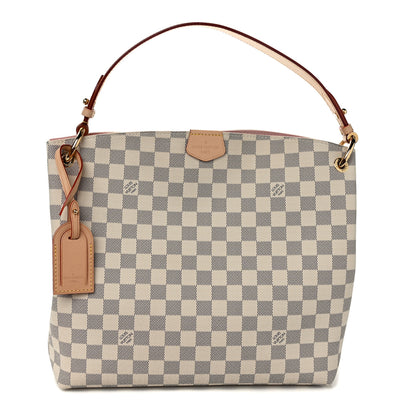 Louis Vuitton Damier Azur Graceful PM Rose Ballerine 1 of 9