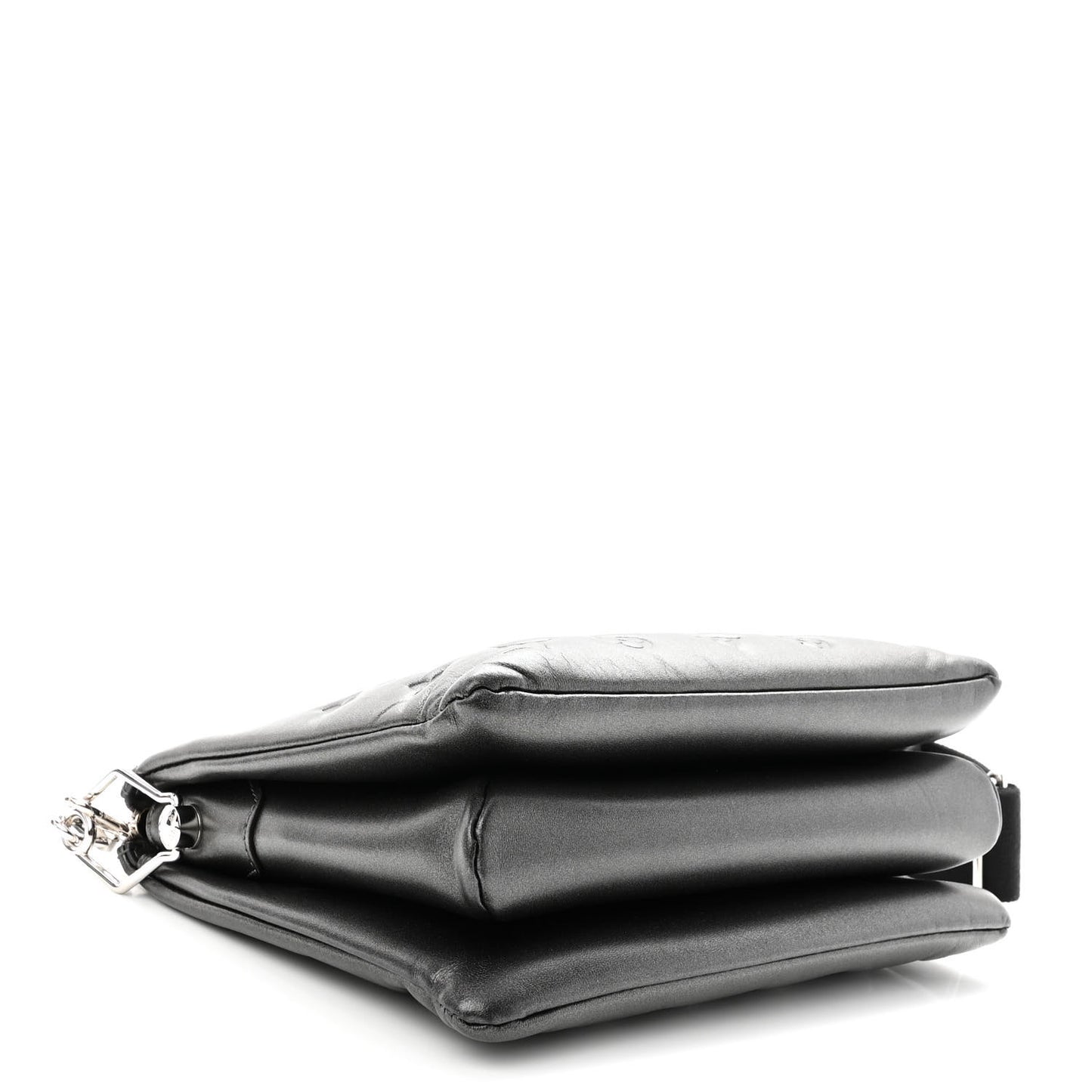 Lambskin Embossed Monogram Coussin PM Anthracite