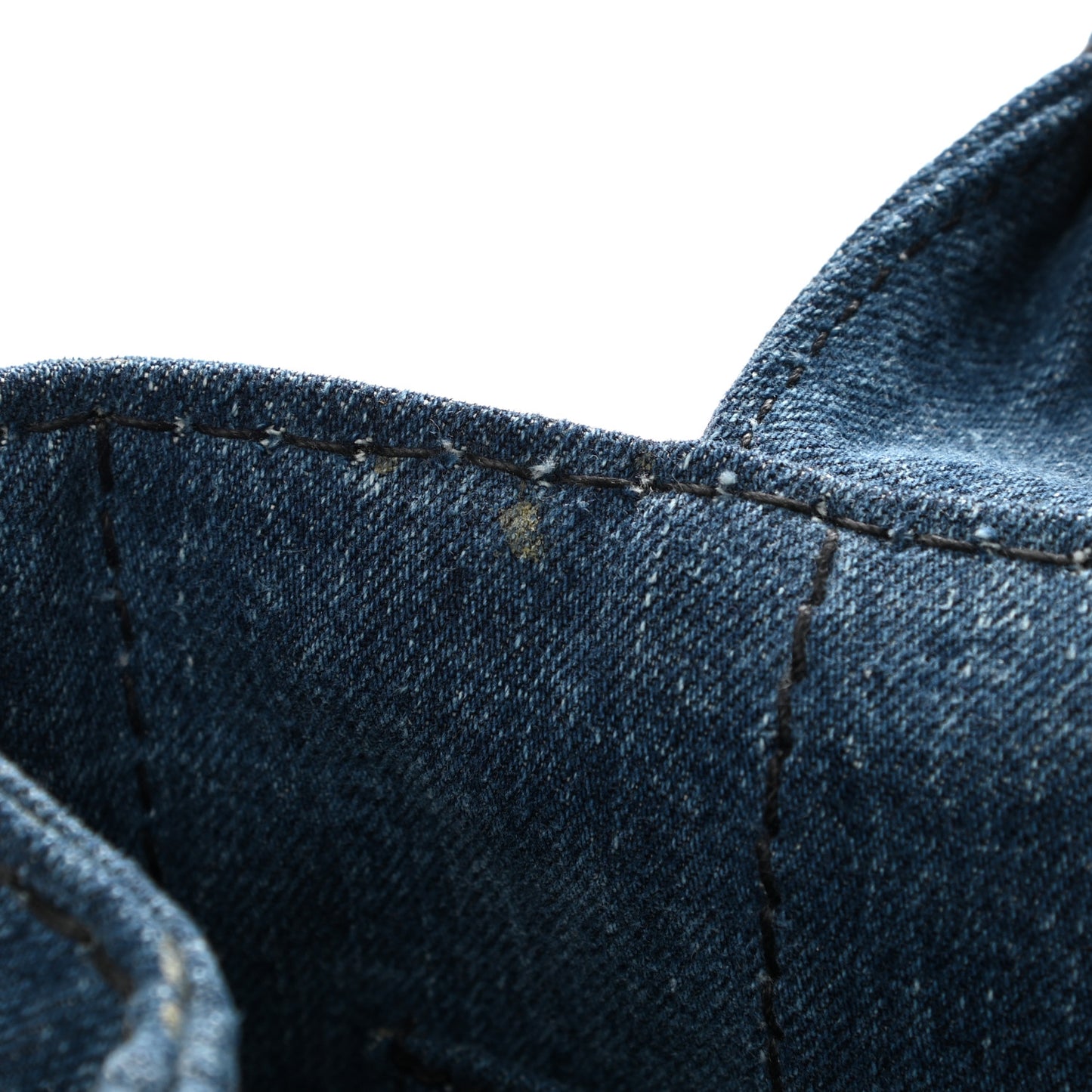 Denim Small Logo Tote Bleu