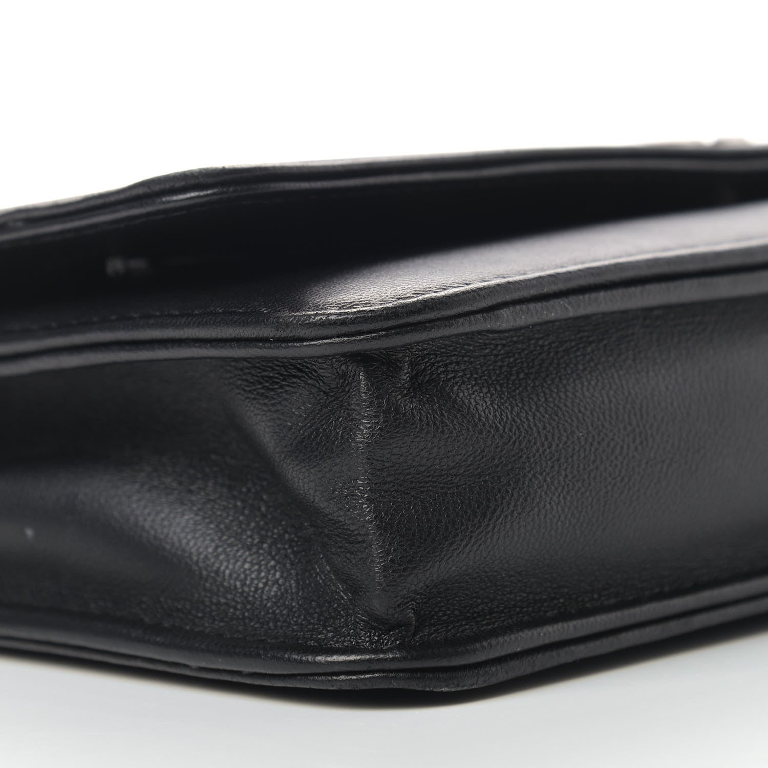 Chanel Lambskin Quilted Boy Wallet On Chain WOC Black 8 of 12